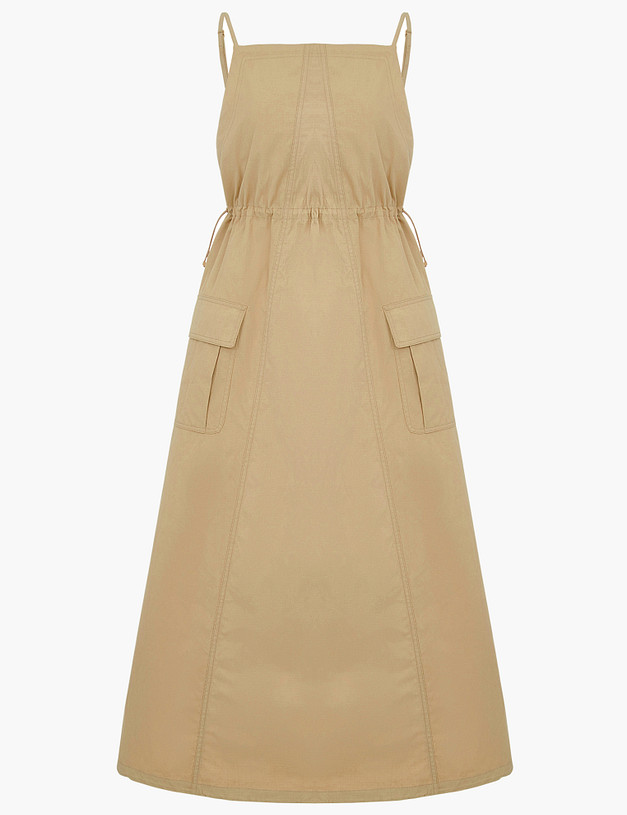 Бежевый женский сарафан MASCOTTE 974-5105-2608 | ракурс 6