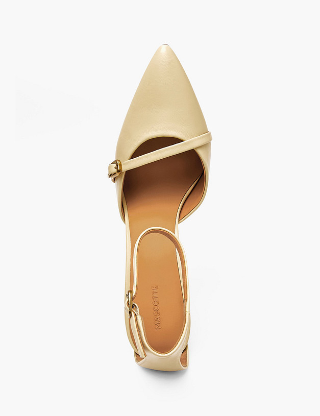 Желтые женские туфли MASCOTTE 126-6102615-0518 | ракурс 4