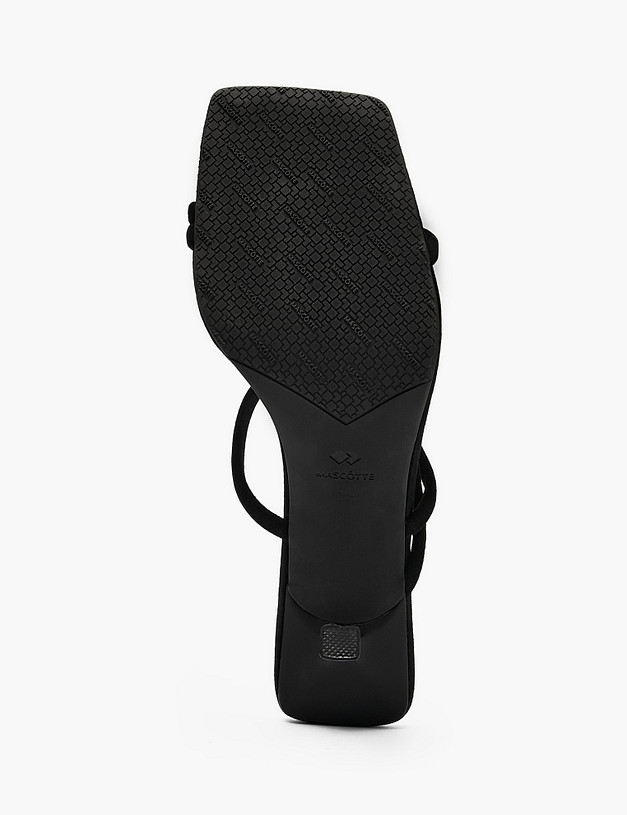 Черные женские сабо MASCOTTE 234-611491-0602 | ракурс 5