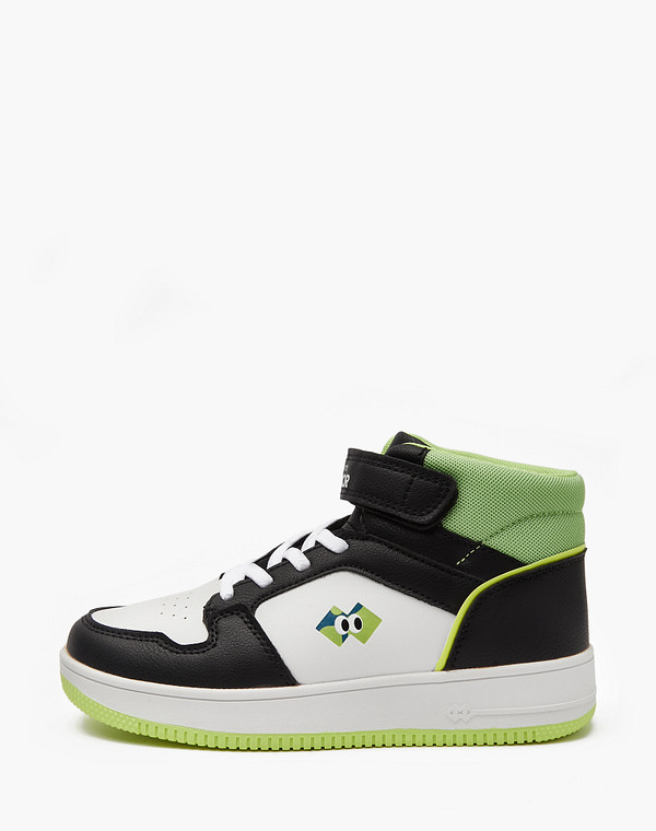 18-411622-0602 Ботинки для активного отдыха мальч./девич. и.кожа/текстиль черн-бел, Mascotte JUNIOR