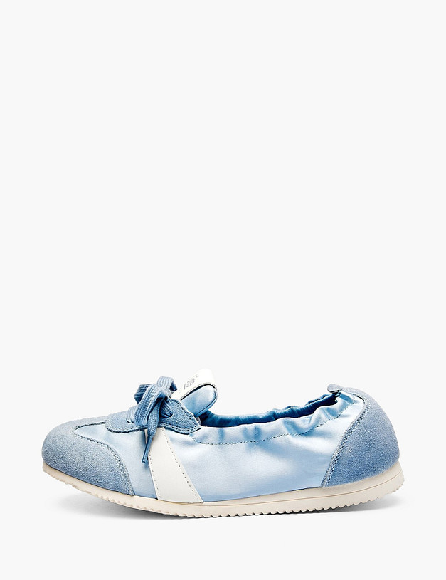 Голубые женские слипоны MASCOTTE 156-610161-0211 | ракурс 1