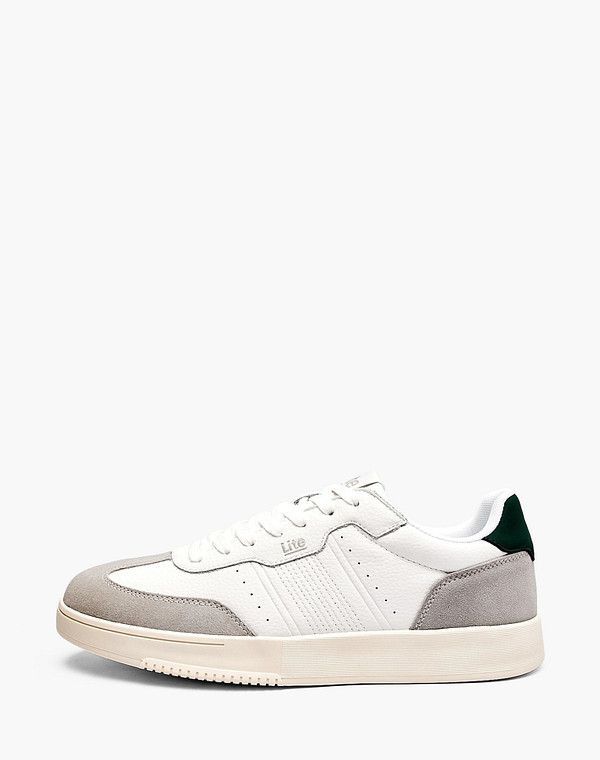 189-611021-0601 Полуботинки для активного отдыха мужские кож.спилок-велюр/текстиль бел-серый, Lite by Mascotte