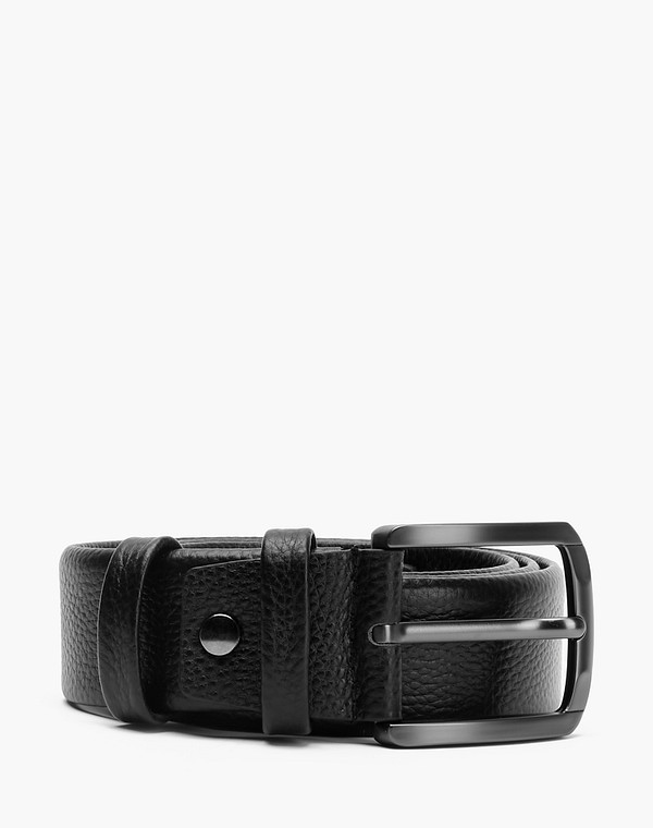 727-2104-102 Ремень муж. нат.кожа/нат.кожа черн, Mascotte