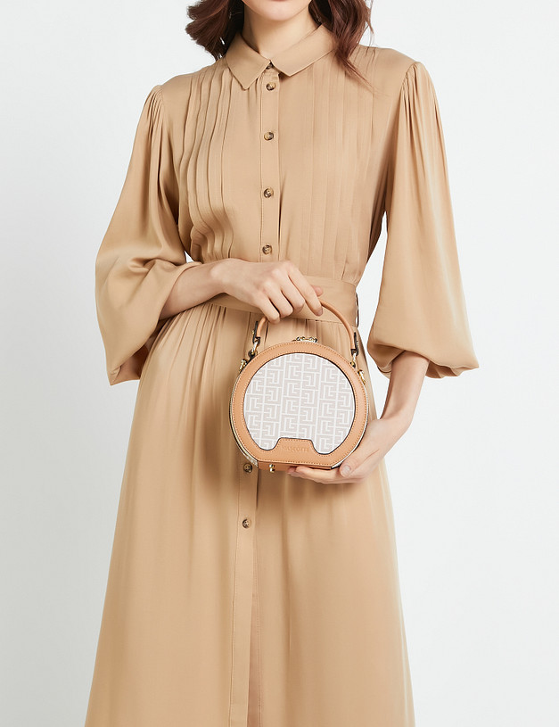 Бежевая женская сумка кросс-боди MASCOTTE 602-2105-608 | ракурс 1