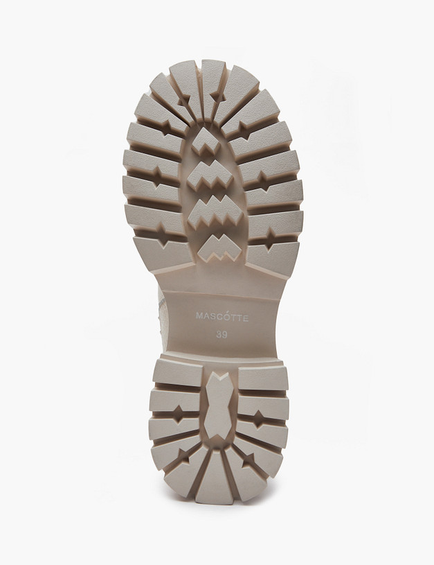 Молочные зимние женские ботинки MASCOTTE 94-421631-0101 | ракурс 6