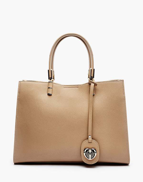 660-2204-608 Сумка женская кож.спилок-и.кожа/текстиль беж, M, Mascotte