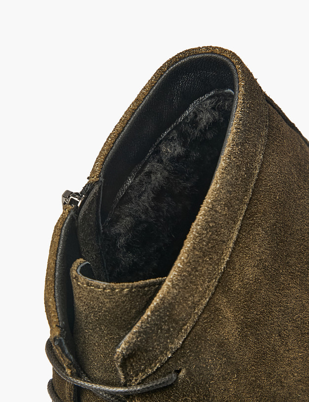 Зеленые мужские зимние ботинки MASCOTTE 175-521431-0204 | ракурс 8