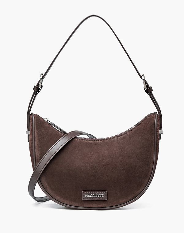 604-5139-0209 Сумка женская велюр-и.кожа/текстиль корич, S, Mascotte