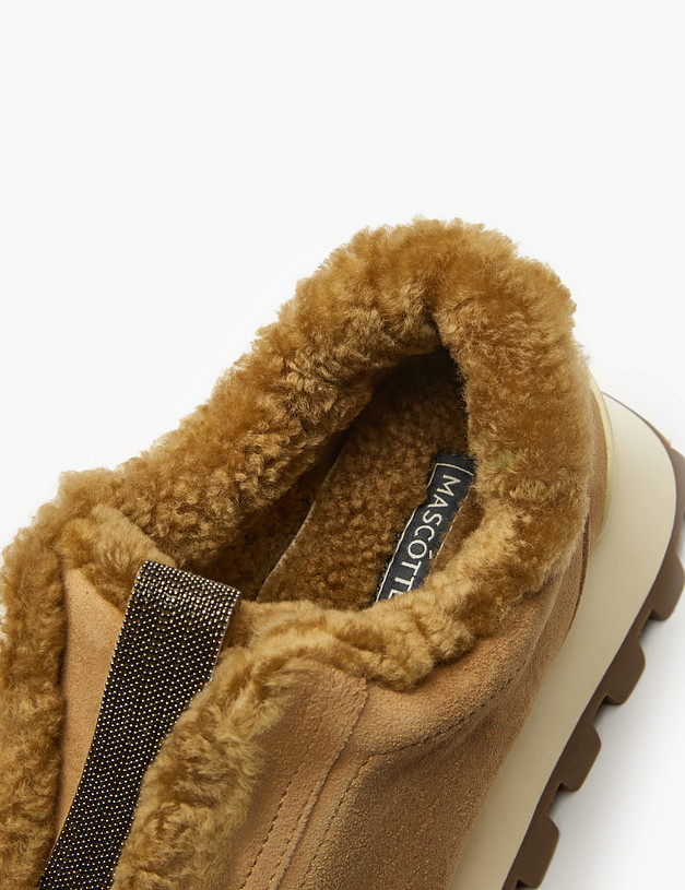 Бежевые женские зимние кроссовки MASCOTTE 15-510238-4643M | ракурс 8
