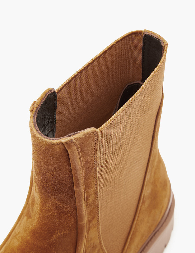 Рыжие велюровые женские челси MASCOTTE 233-3202122-3667M | ракурс 7