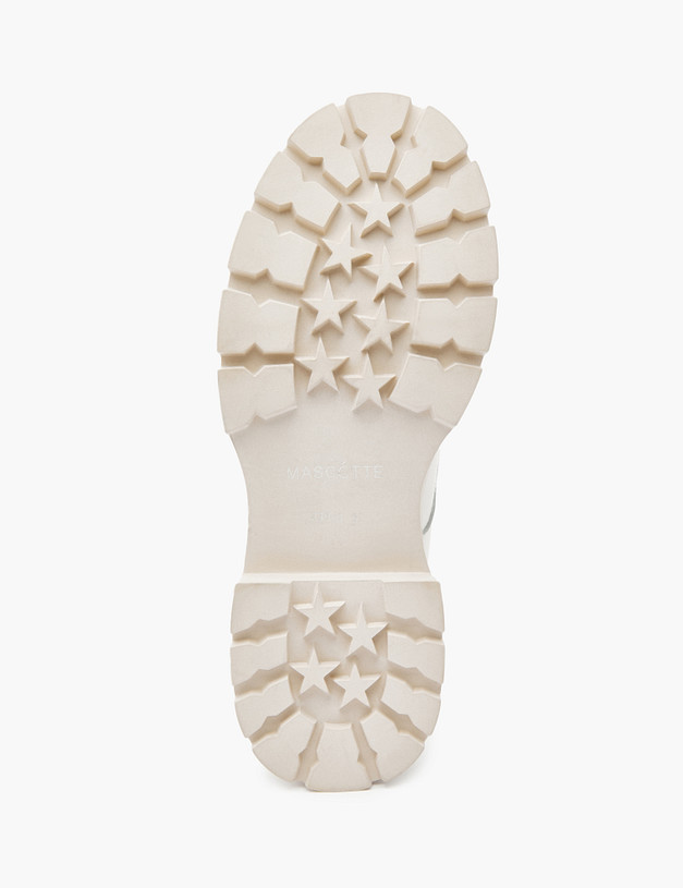 Белые кожаные женские дерби MASCOTTE 58-220812-4156M | ракурс 5