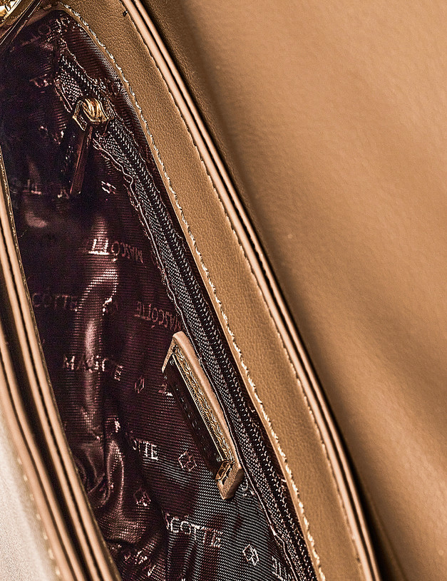 Коричневая женская сумка MASCOTTE 610-1211-609 | ракурс 3 Коричневая женская сумка MASCOTTE 610-1211-609 | ракурс 3