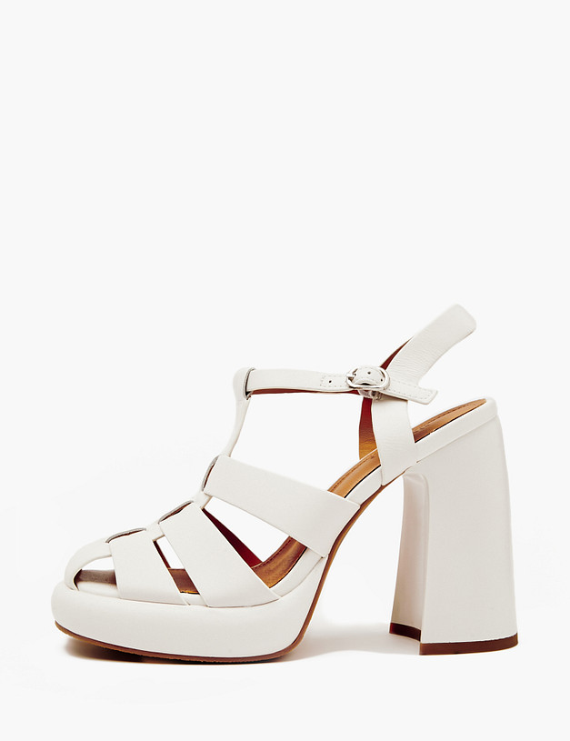 Белые женские босоножки MASCOTTE 233-4123713-0101 | ракурс 1