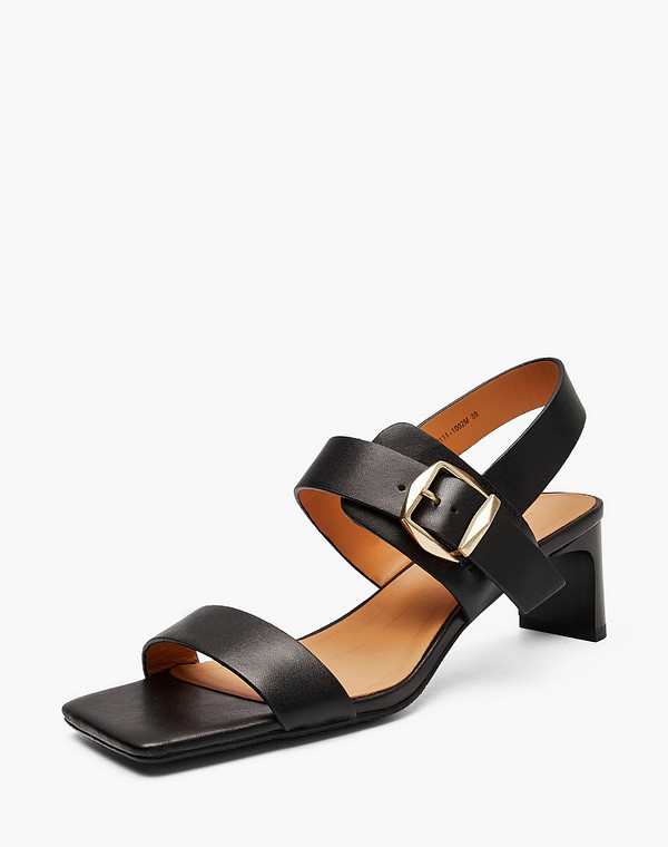 94-612111-1002M Туфли летние женские кож.спилок/нат.кожа черн, Mascotte