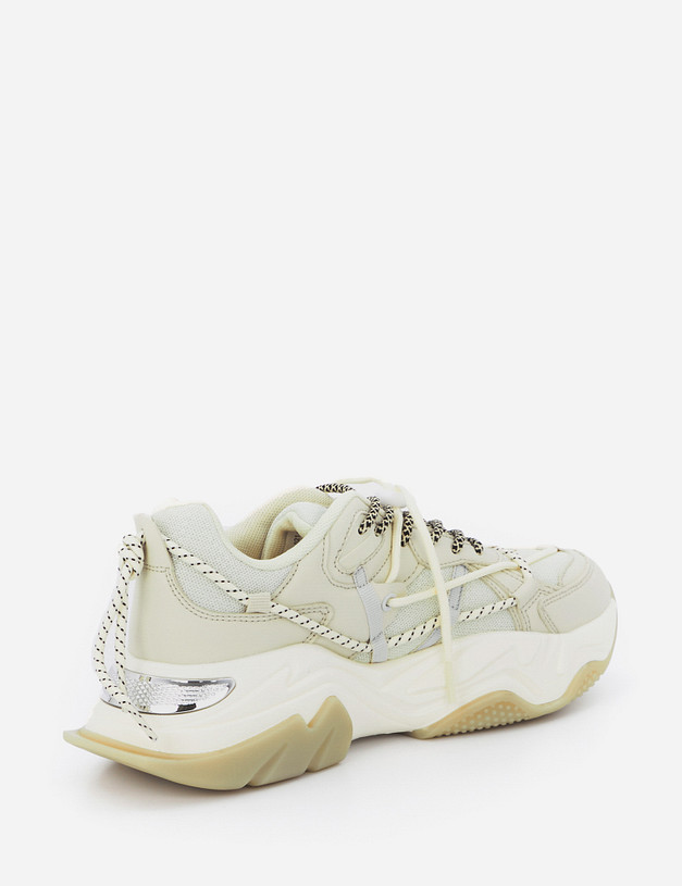 Бежевые женские кроссовки на высокой подошве MASCOTTE 64-111021-0208 | ракурс 3