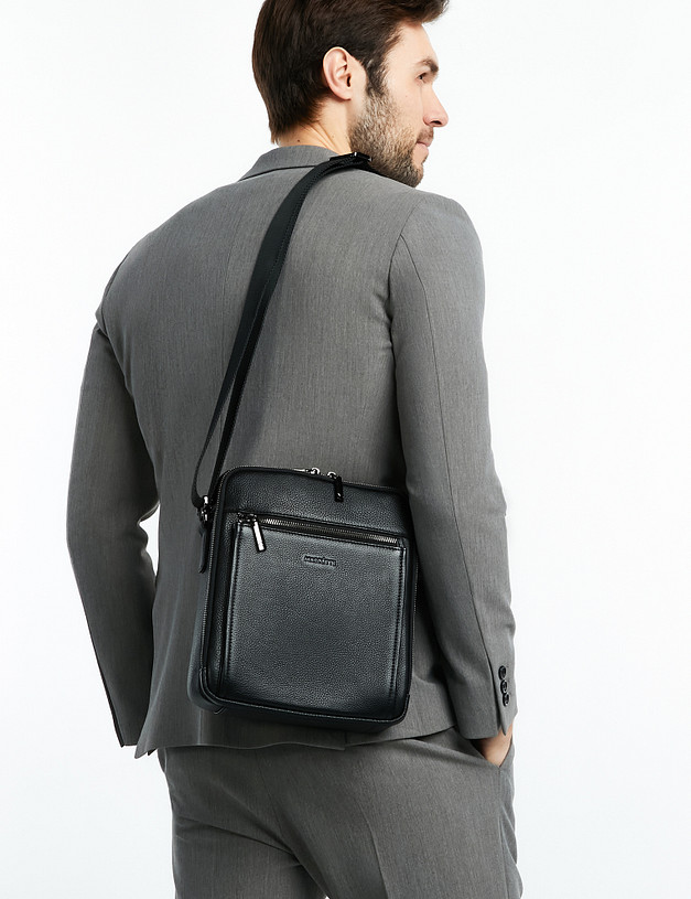 Черная мужская сумка MASCOTTE 622-2114-102 | ракурс 1