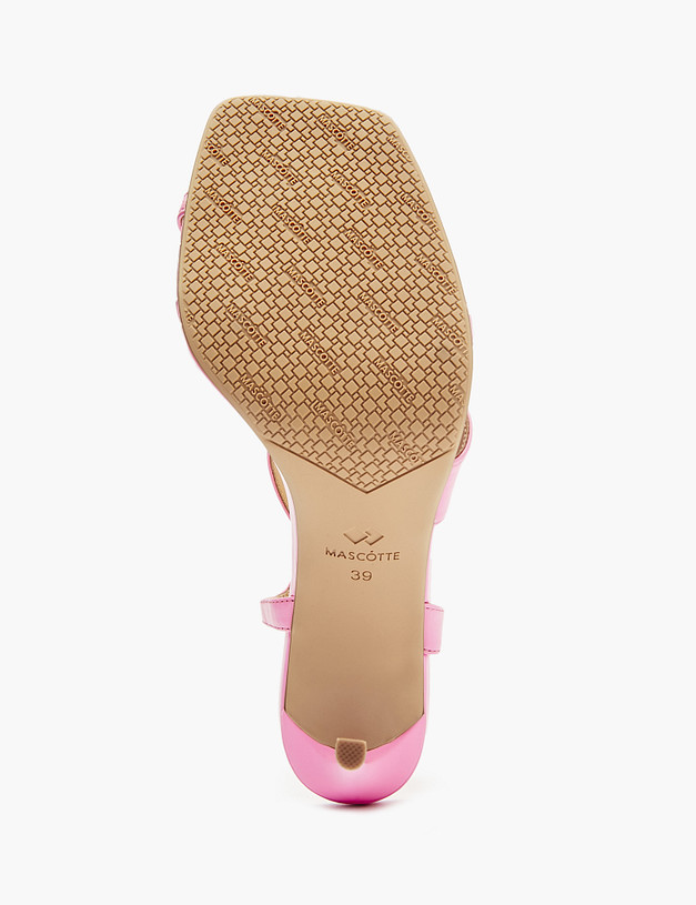 Розовые женские босоножки на шпильке MASCOTTE 175-412911-6542M | ракурс 5 Розовые женские босоножки на шпильке MASCOTTE 175-412911-6542M | ракурс 5