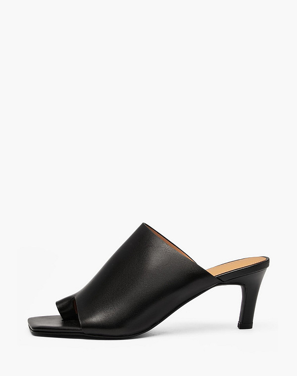 233-614411-3501M Туфли летние женские нат.кожа/нат.кожа черн, Mascotte