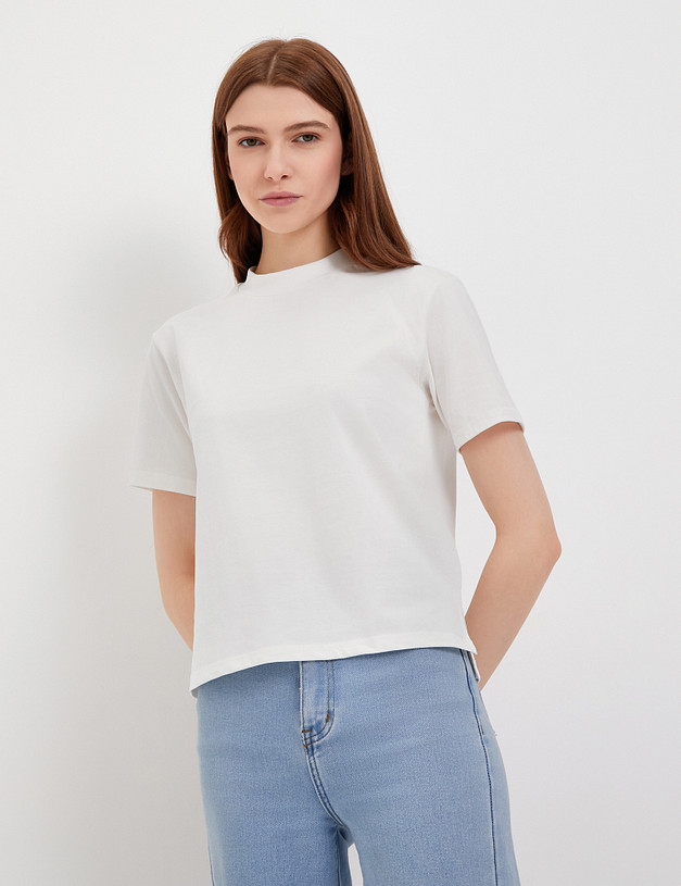 Белая женская футболка MASCOTTE 888-4124-2601 | ракурс 3