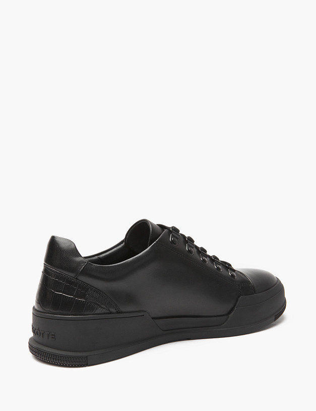 Черные мужские кеды из кожи MASCOTTE 22-4211813-0102 | ракурс 5 Черные мужские кеды из кожи MASCOTTE 22-4211813-0102 | ракурс 5