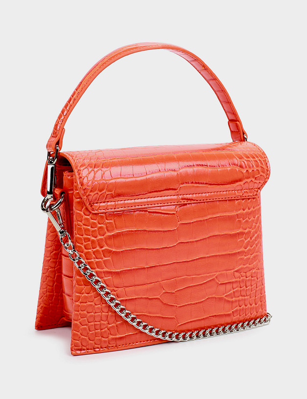 Коралловая женская сумка кросс-боди MASCOTTE 660-1106-613 | ракурс 3