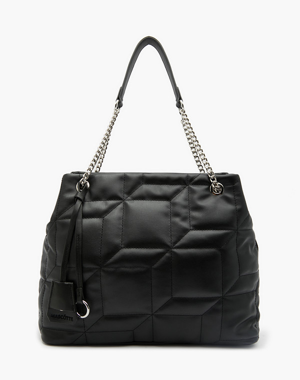 670-3104-602 Сумка женская и.кожа/текстиль черн, M, Mascotte