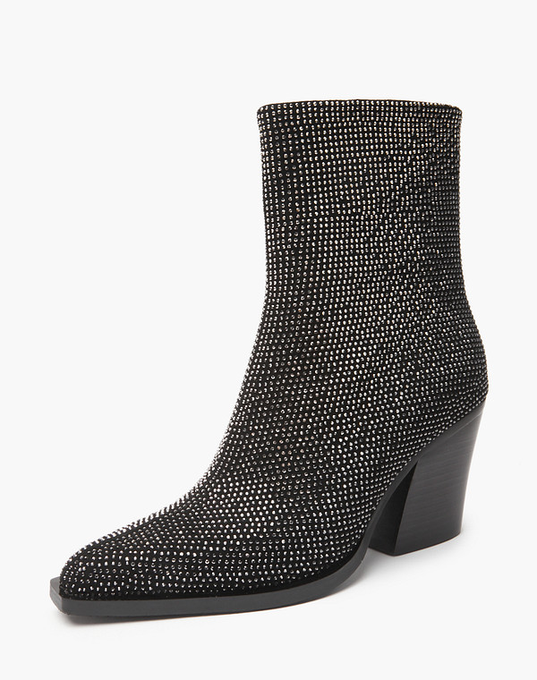 15-420411-0602 Ботинки женские велюр/нат.кожа черн, Mascotte