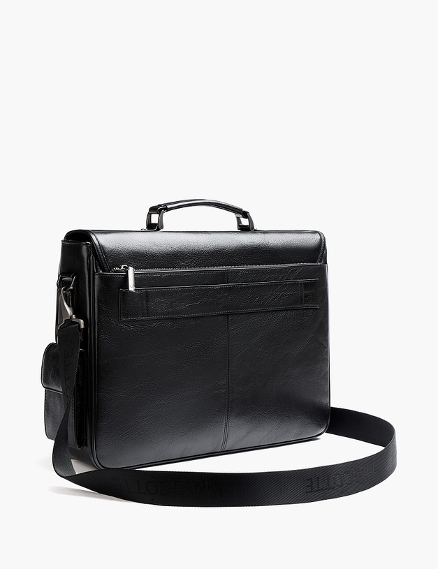 Черный мужской портфель MASCOTTE 622-6111-102 | ракурс 3