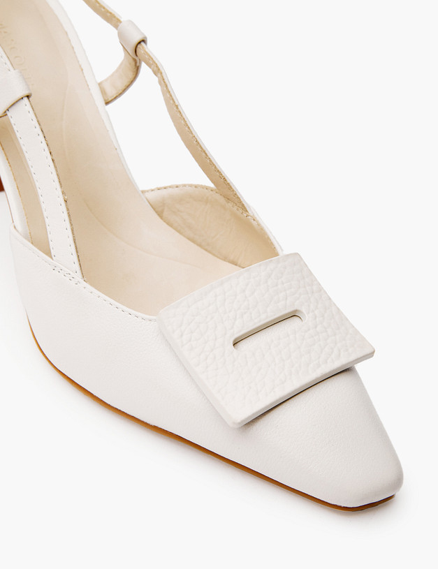 Молочные кожаные босоножки MASCOTTE 233-3181614-7103M | ракурс 6