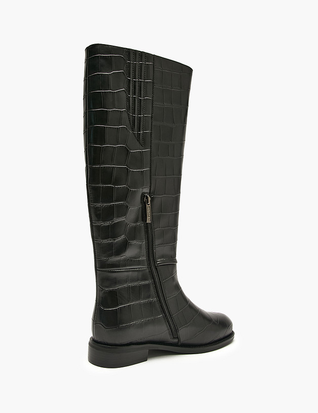 Черные женские сапоги MASCOTTE 233-5281222-0102 | ракурс 3