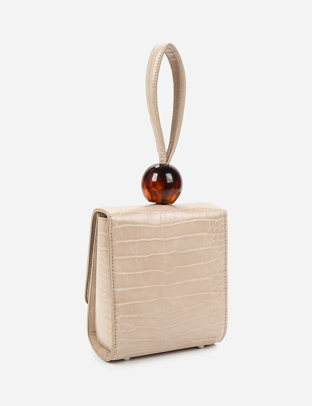 Бежевая женская сумка кросс-боди MASCOTTE 626-1108-608 | ракурс 3