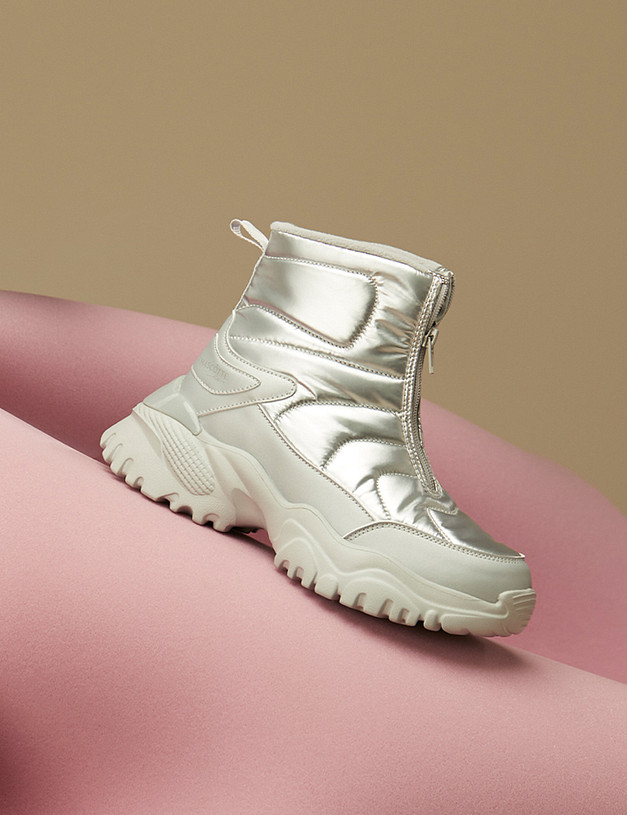 Серебристые женские дутики MASCOTTE 64-320221-0216 | ракурс 1