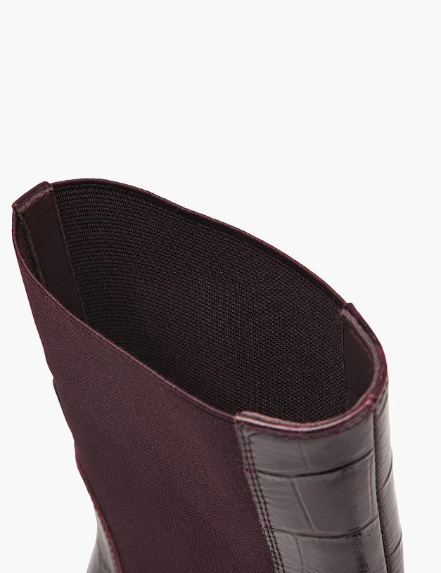 Бордовые женские челси с тиснением MASCOTTE 126-424023-0109 | ракурс 7