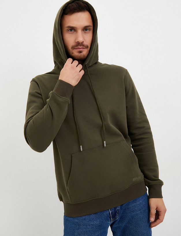 Зеленое мужское худи MASCOTTE 234-3357-2604 | ракурс 7
