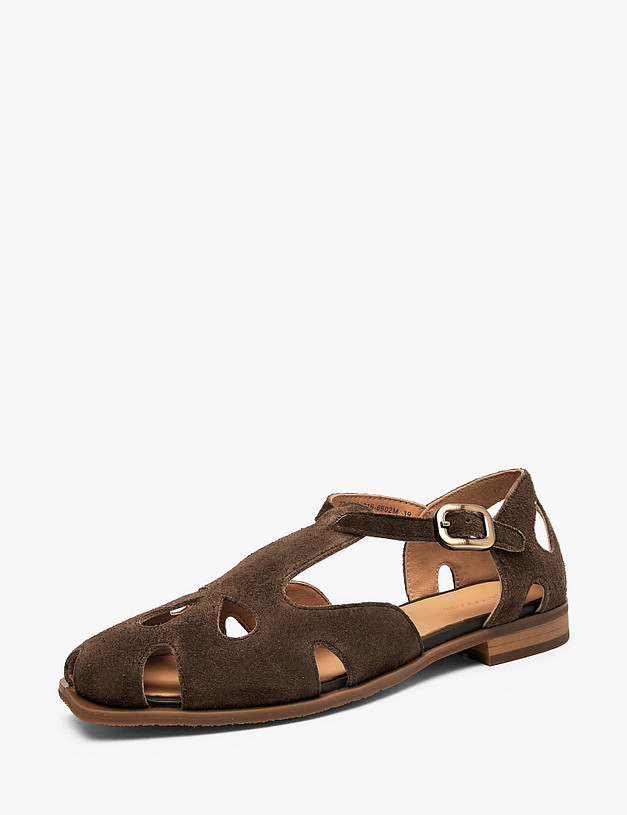 Коричневые женские сандалии MASCOTTE 22-6121016-6602M | ракурс 2