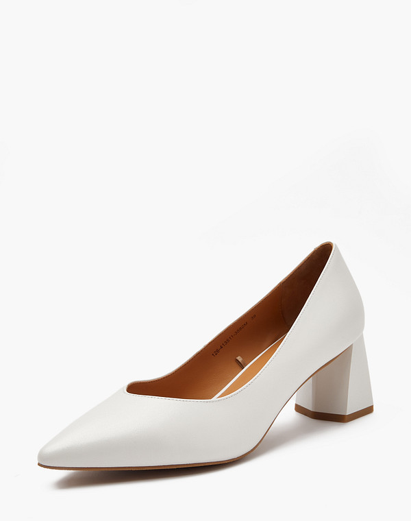 126-413511-3592M Туфли женские нат.кожа/нат.кожа бел, Mascotte