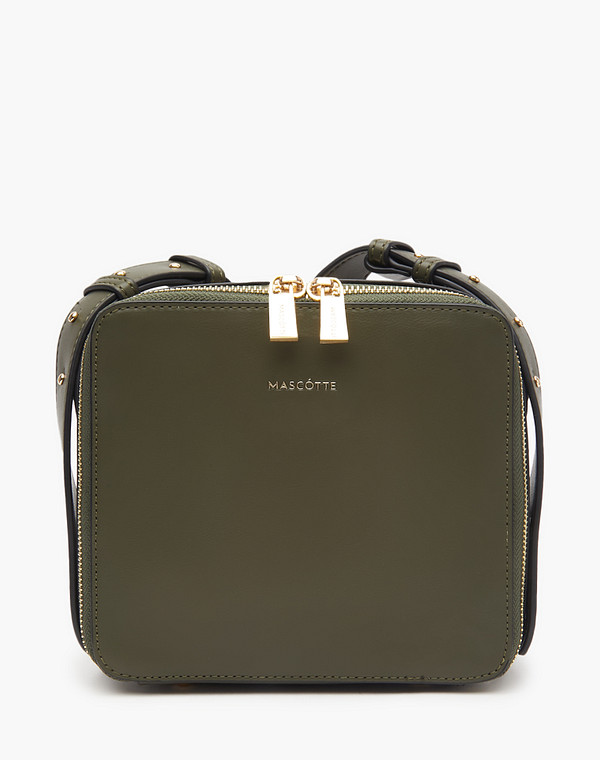 610-1203-6004 Сумка женская и.кожа/текстиль зелен, S, Mascotte