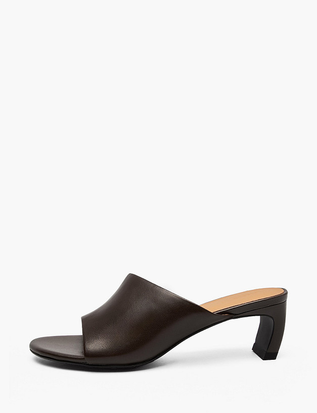 Коричневые женские сабо MASCOTTE 126-6102411-6571M | ракурс 1