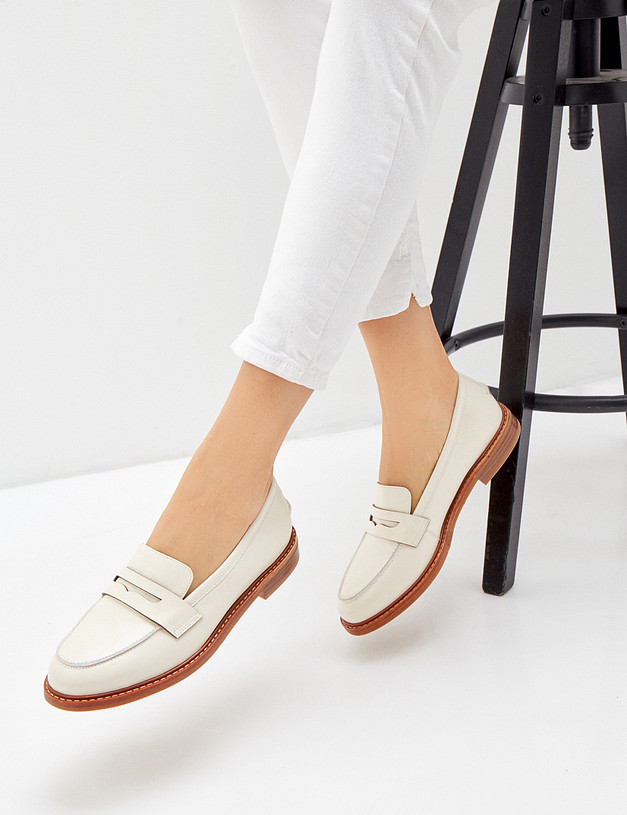 Женские лоферы из натуральной кожи MASCOTTE 233-110711-0101 | ракурс 6