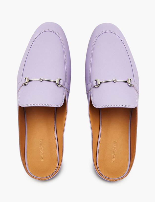 Сиреневые женские мюли из натуральной кожи MASCOTTE 172-4122111-6538M | ракурс 5
