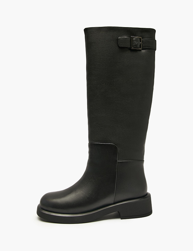Черные женские зимние сапоги MASCOTTE 126-5282033-3100M | ракурс 1 Черные женские зимние сапоги MASCOTTE 126-5282033-3100M | ракурс 1