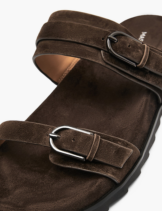 Коричневые женские сабо MASCOTTE 233-21437121-4680M | ракурс 6