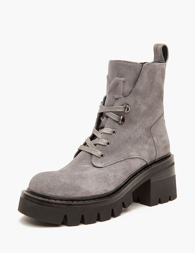 Серые женские ботинки MASCOTTE 233-3201421-0210 | ракурс 2
