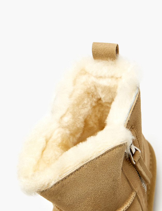 Бежевые угги для девочек MASCOTTE 234-525031-0208 | ракурс 7