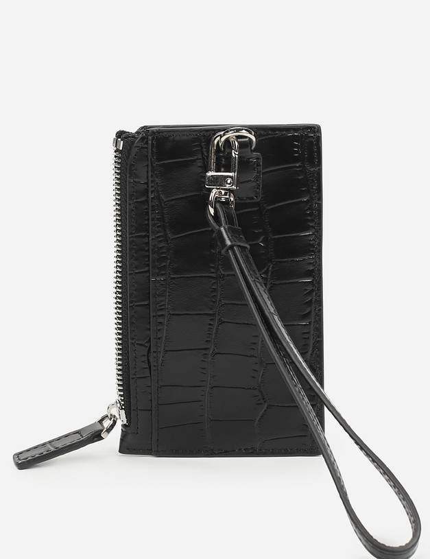 Черная мужская визитница MASCOTTE 658-1201-102 | ракурс 2