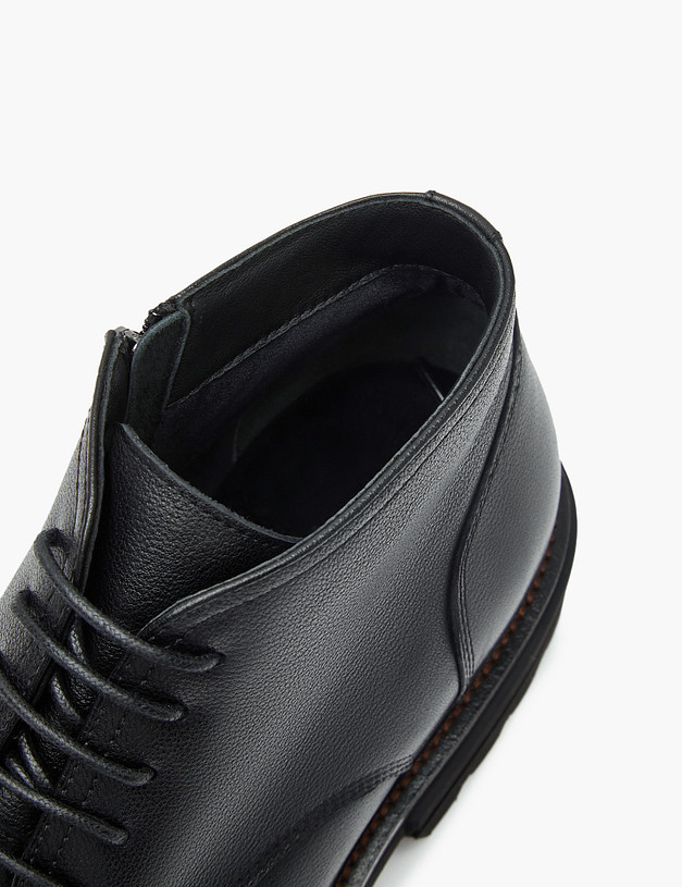 Черные кожаные мужские ботинки MASCOTTE 175-322524-0102 | ракурс 6