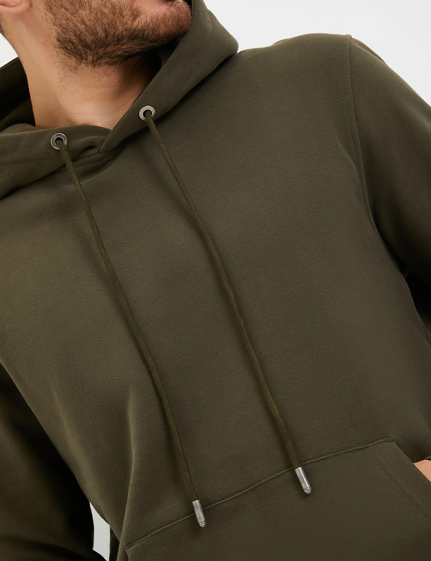 Зеленое мужское худи MASCOTTE 234-3357-2604 | ракурс 5