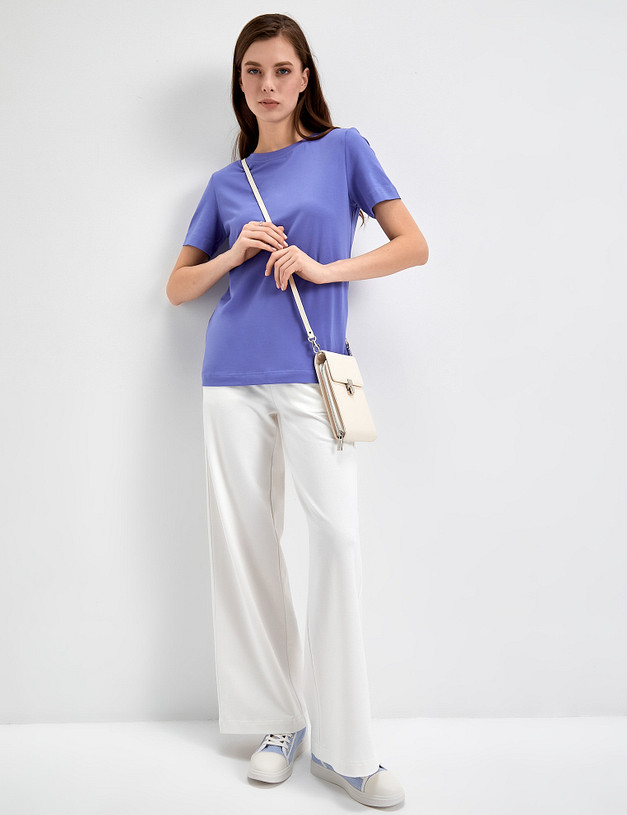 Лиловая женская футболка MASCOTTE 790-3114-2607 | ракурс 1 Лиловая женская футболка MASCOTTE 790-3114-2607 | ракурс 1