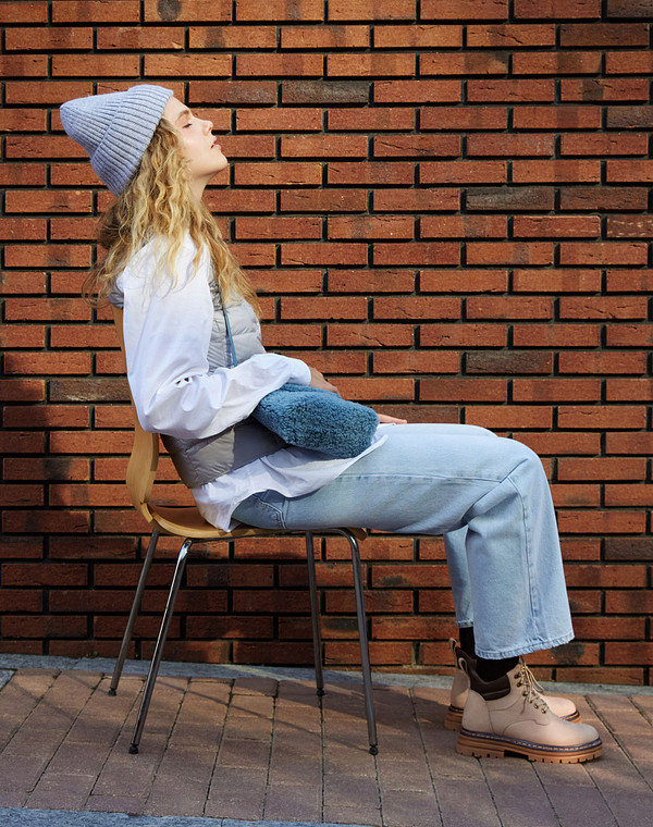 233-320632-0308 Ботинки женские нубук-и.кожа/мех беж-корич, Mascotte Lite