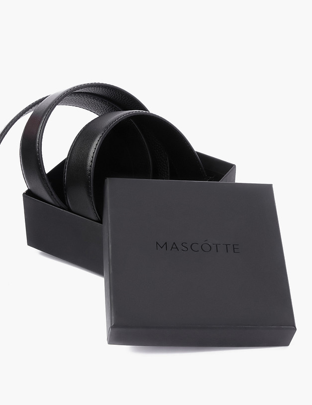 Черный мужской двусторонний ремень MASCOTTE 727-4118-102 | ракурс 5 Черный мужской двусторонний ремень MASCOTTE 727-4118-102 | ракурс 5